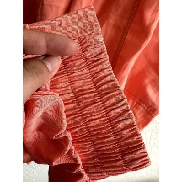 Lane Bryant Orange Pull on Trousers Woman's Size 26/28 Elastic Waist summer - Picture 8 of 16